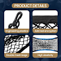 Miniatyrbillede 6 af 6: Trunk Black Auto Interiør Sæde Ryg Skrog Elastisk Mesh Net Bag black 25*30cm
