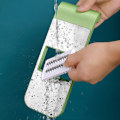 Miniatyrbillede 5 af 6: Multi Slicer Peeler Gulerod 7 i 1 køkken grøntsagsskæreværktøj green 7pcs Set