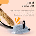 Miniatyrbild 4 av 6: Interaktiv Random Walking Simulering Mus Vibrationssensor Kattunge Pet Cat Plyschleksak gray mice