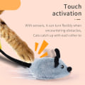 Miniatyrbillede 4 af 6: Interaktiv Random Walking Simulation Mus Vibrationssensor Killing Kæledyr Kat Plyslegetøj white rabbit