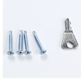 Miniatyrbillede 9 af 9: 4 Stk Baby Sikkerhedsvindue Låse Rustfri Børne Vindue Restrictor Spædbørns Sikkerhedslås White 4PCS