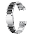 Pikkukuva 1 / 5: För Fitbit Charge 5 4 3 2 Smart Armband Rostfritt stål Klockband Loop For Fitbit Charge 3 SE  Silver Strap Correa Silver-Black For Fitbit Charge 2