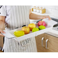 Miniatyrbillede 2 af 8: Badekarhylde Udtrækkelig Badeværelse badekar bakke Bruser Caddy Bath Rack black 55*17*5cm
