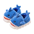 Miniatyrbild 6 av 8: Barntofflor Ylleskor för pojkar Flickor Sandaler Vinter Indoor Shark Tofflor red 24-25(insole 16cm)