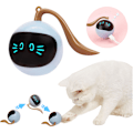 Miniatyrbillede 1 af 7: Automatisk katteboldlegetøj Interaktivt elektrisk USB genopladeligt blue 48mm