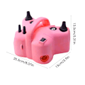 Miniatyrbillede 6 af 6: Automatisk elektrisk ballon Iator bærbar luftpumpe black+pink 20.5*15.5*14.5cm