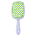 Miniatyrbild 1 av 7: Damhårborste Luftkudde Hårkam Breda tänder Anti-frizz Borste Hårbottenmassage Ihålig white green