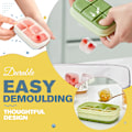 Miniatyrbild 8 av 8: Silikon Ice Cube Form 6 fack Bar Tool green