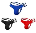 3-pakke/sett Herrbyxor Jockstrap G-streng Underklær Kalsonger T-back Strømper M