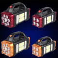 Miniatyrbillede 7 af 9: Genopladelig LED-lommelygte Zoombare vandtætte lommelygte orange large