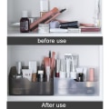 Miniatyrbillede 4 af 9: Desktop Make Up Smykker Opbevaringsboks Diverse Container transparent with grid