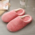 Pikkukuva 1 / 7: Unisex tossut pehmeäpohjaiset mukavat liukumattomat puuvillatossut Dark Pink 38~39