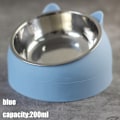 Miniatyrbillede 2 af 6: Skridsikret foderbeholder i rustfrit stål til kæledyr blue 200ml