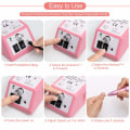 Miniatyrbild 7 av 9: Nagelborrmaskin Professionell manikyr Nagelfil Kit Akryl rose red 24.5*14.7*6.7CM