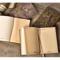 Miniatyrbild 4 av 10: A5 3D-präglat läderutskrift Präglat Phoenix Diary Notebook Bronze
