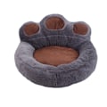 Pikkukuva 7 / 10: Velvet-sohva lämmin sänky talvikarhun tassun muotoinen pyöreä lemmikkipesä gray medium