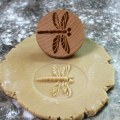Miniatyrbillede 7 af 7: Cookie prægning Stamp Form Udskåret træ Cookie presse Stamp Palm Tree
