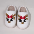 Miniatyrbillede 4 af 6: Hjem Jul Designer Sko Dame Vinter Søde tegneserie Hjorte Fluffy Hjemmesko white 42-43
