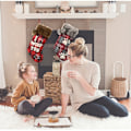 Miniatyrbillede 8 af 8: Julestrømper Navidad Gnomes Sok Gave Børne slikpose alphabet 48*21cm