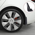 Miniatyrbillede 7 af 7: 4 STK Stænkklapper til Tesla Model 3 Forreste Stænkskærme Fender Kit White Model 3