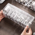 Miniatyrbild 3 av 10: Transparent kabelförvaringsbox Datalinjeladdare Wire Organizer 26x9x5.5cm-with cover