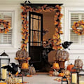 Miniatyrbillede 2 af 8: 1 stk kunstig krage Halloween simuleret krage simuleret korp realistisk Halloween festdekoration bondegård havedekoration (30 cm, med W