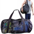 Miniatyrbillede 1 af 8: Multifunktionel snorkling, foldbar mesh bærbar Tote black large