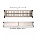 Miniatyrbillede 6 af 8: Justerbar Clapboard Skuffe Opdeler Skillevæg Holdbar opbevaring transparent 2pcs