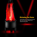 Miniatyrbild 6 av 8: Simulerad 3D Fire Flame Lighting Hängande Fire Pit Lamp red 1pc