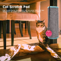 Miniatyrbild 7 av 10: Cat Scratcher Sisal Mat Board Cat Scratch Claw Sharpener circle blacket 24.5*831.5cm