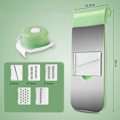 Miniatyrbillede 4 af 6: Multi Slicer Peeler Gulerod 7 i 1 køkken grøntsagsskæreværktøj red 7pcs Set