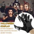Miniatyrbillede 2 af 7: Halloween artikulerede fingre Fleksible fingerhandskerforlænger black 1 set