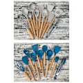 Miniatyrbild 4 av 8: 12/ set trähandtag silikon sked set köksredskap light gray