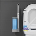 Pikkukuva 11 / 11: Kertakäyttöinen liukeneva wc-harja Seinään kiinnitettävä puhdistustyökalu kylpyhuoneen vaihtoharjalle Grey Set