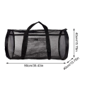 Miniatyrbillede 6 af 8: Multifunktionel snorkling, foldbar mesh bærbar Tote black large