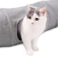 Miniatyrbild 8 av 8: S Shape Hopfällbar Cat Tunnel Cat Toy Slitstark mocka gray 124*26cm