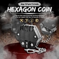 Miniatyrbild 5 av 10: Multifunktions fällbara miniredskap för utomhusbruk titanium