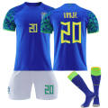 Miniatyrbild 1 av 6: Barn / vuxen 22 23 fotbolls-VM Brasilien borta set VinJR-20 #s