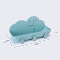Miniatyrbillede 6 af 8: Creative Cloud Shape Væghylde Stativ til stansning white 11.5*30*5cm