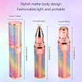 Miniatyrbillede 4 af 9: Bærbar minibarbertrimmer Smertefri øjenbrynsepilator gradient 12.8*3cm