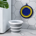 Pikkukuva 7 / 7: 10 litran kokoontaittuva vesiämpäri, kannettavat retkeilytarvikkeet ulkokäyttöön gray&white 10L