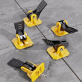 Miniatyrbillede 1 af 7: Gulvporcelænsclips Keramiske nivelleringssæt til fliselægning Flisejævningssystem Pro Tools 50pcs