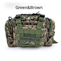 Miniatyrbillede 5 af 11: Udendørs Canvas Vandtæt Fiskeri Lure Box Tactical Package armygreen