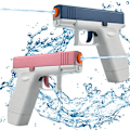 Miniatyrbillede 2 af 5: Automatisk reboring vandspray Sprøjt Legetøj Water Blaster Ideel sommer swimmingpool Strand udendørs blueB