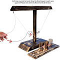 Pikkukuva 2 / 6: Drinking Game Hook Ring Toss Battle Game Kodinsisustus original wood small