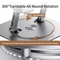 Miniatyrbild 2 av 10: Laptop 360° roterbar bärbar dator Lyftbart stativ i aluminiumlegering silver