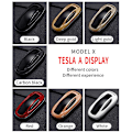 Miniatyrbillede 3 af 7: Ny ABS Carbon Fibe Car Remote Key Fuld Cover Case Shell Til Tesla Model 3 Model S Model X Car Smart Key Tilbehør Holder Fob red for model s model 3