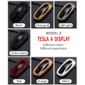 Pikkukuva 3 / 7: Uusi ABS Carbon Fibe -auton kauko-avain, cover , Tesla Model 3 Model S Model X -auton älyavaintarvikkeiden pidike Fob deep gold for model s model 3