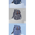 Miniatyrbild 5 av 8: Omvårdnad Mode Mamma Mamma ryggsäck denim blue