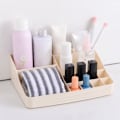 Miniatyrbild 3 av 9: Desktop Diverse Smink Kosmetisk Make Up Case Förvaringsfodral white 23.6*18.5*7.5cm